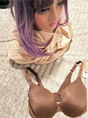 SKIMS Brown Smooth T-Shirt Bra with Molded Cups 32C BNWT CT-1/44